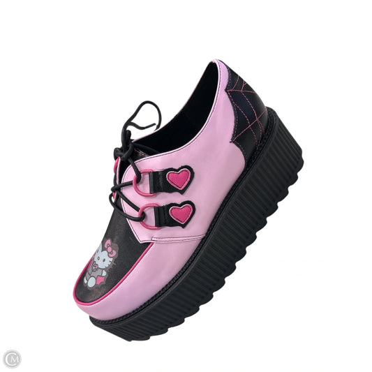 Shoes Sneakers Platform By Cmc In Black & Pink, Size: 9