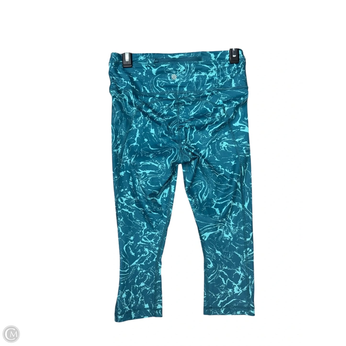 Athletic Leggings Capris By Athleta In Teal, Size: M