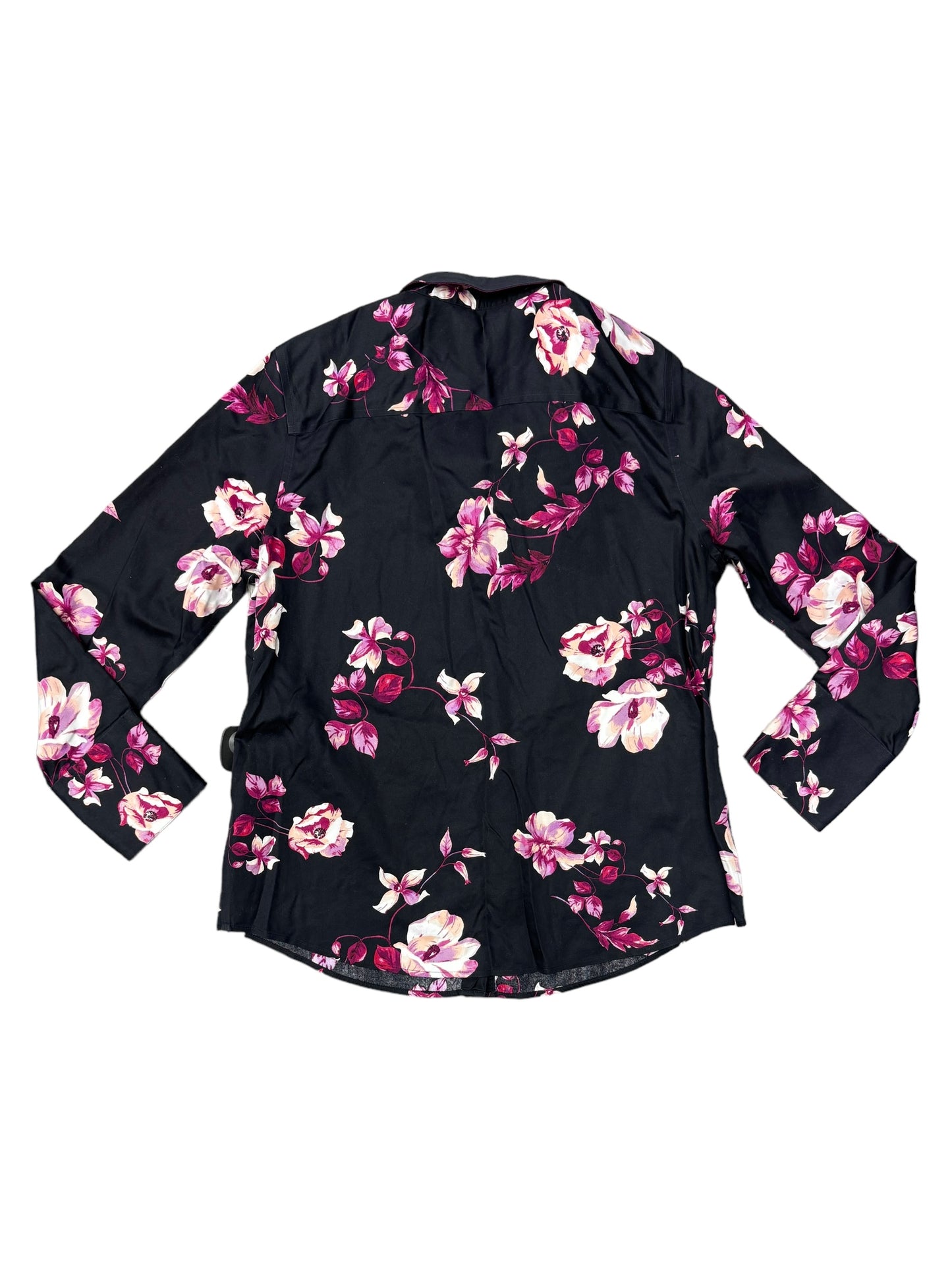 Floral Print Blouse Long Sleeve Chicos, Size M