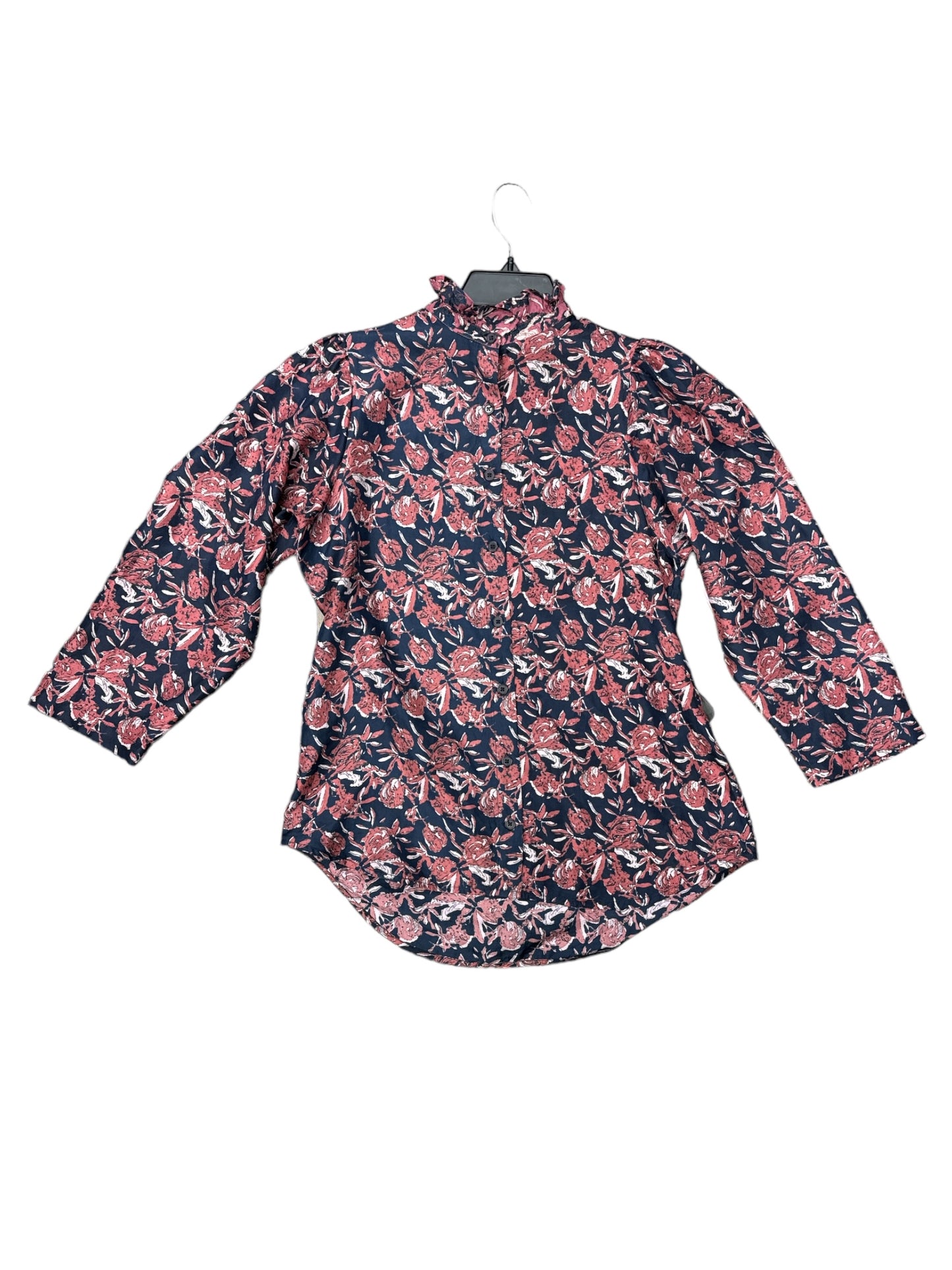 Blouse Long Sleeve By Cma In Floral Print, Size: Xs