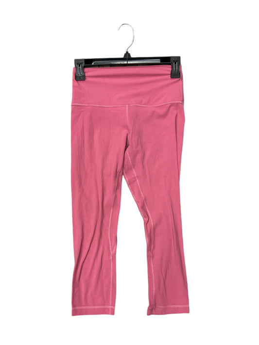 Athletic Leggings Capris By Lululemon In Pink, Size: S