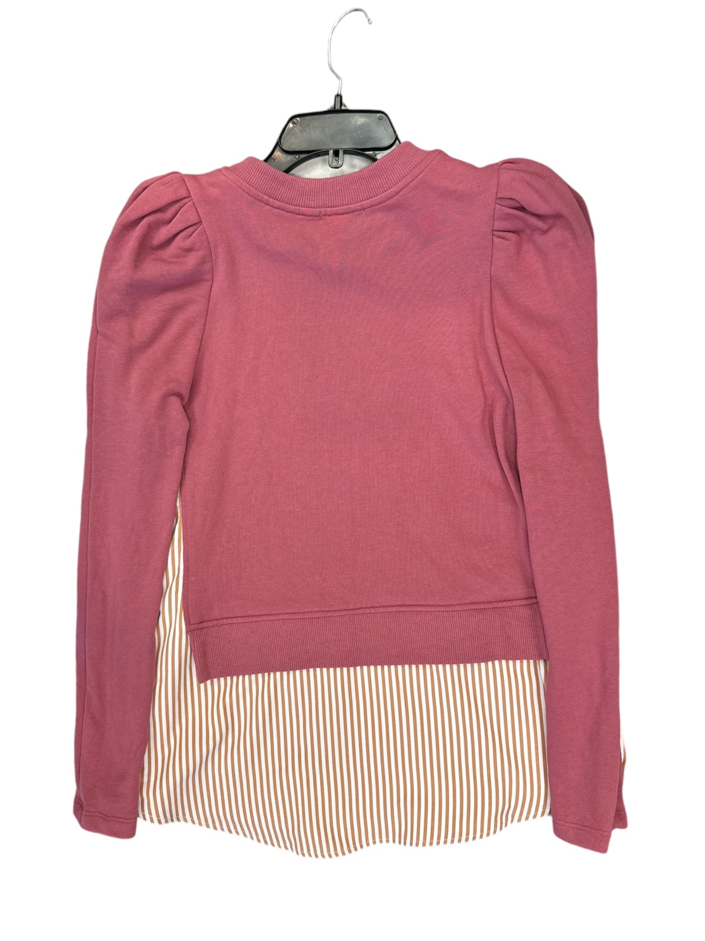 Top Long Sleeve By Maeve In Pink, Size: Xxs