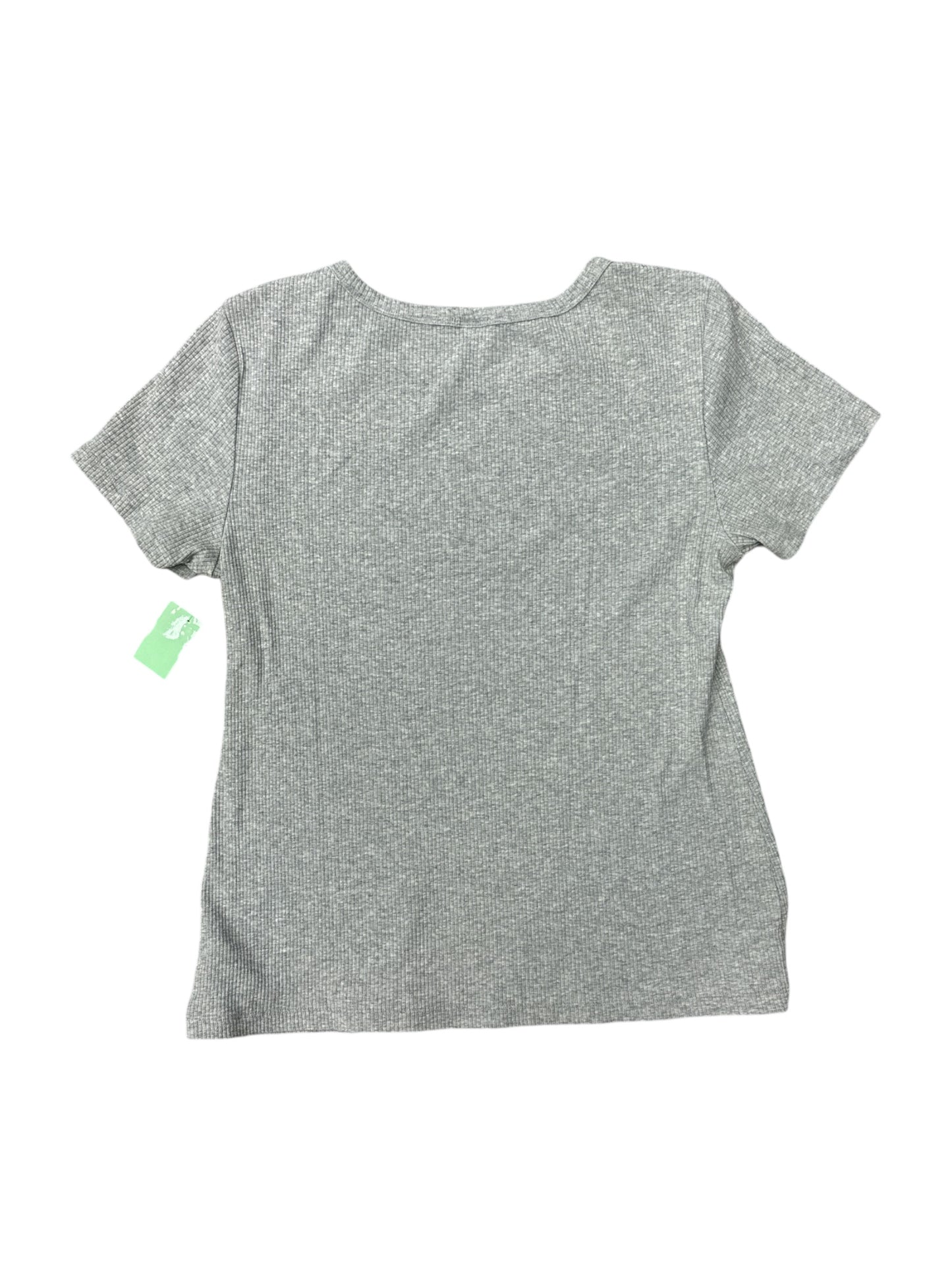 Top Short Sleeve By Old Navy In Grey, Size: L