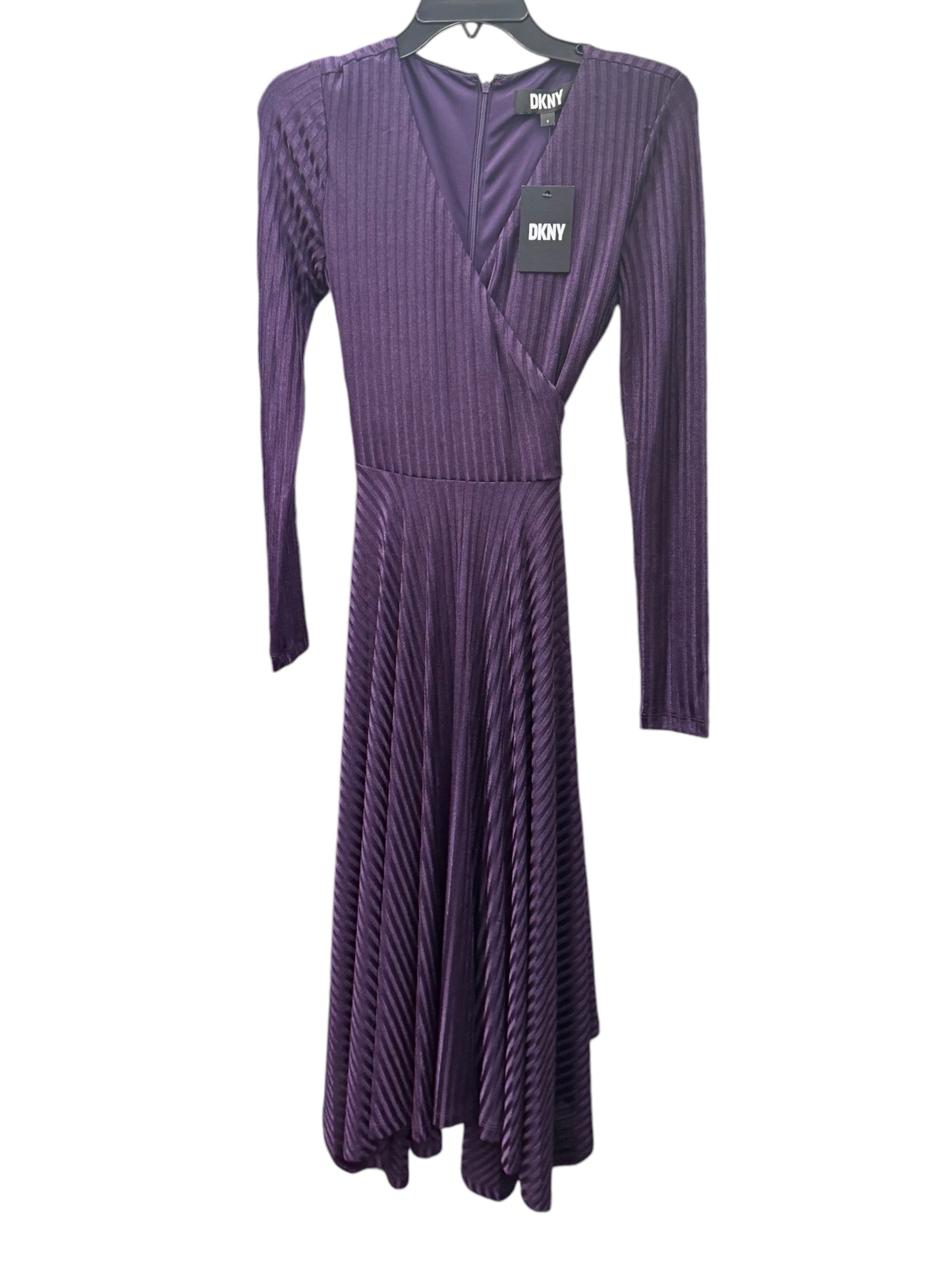 Dress Party Midi By Dkny In Purple, Size: 4