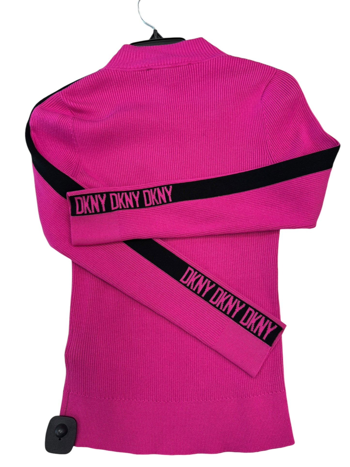 Top Long Sleeve By Dkny In Pink, Size: S