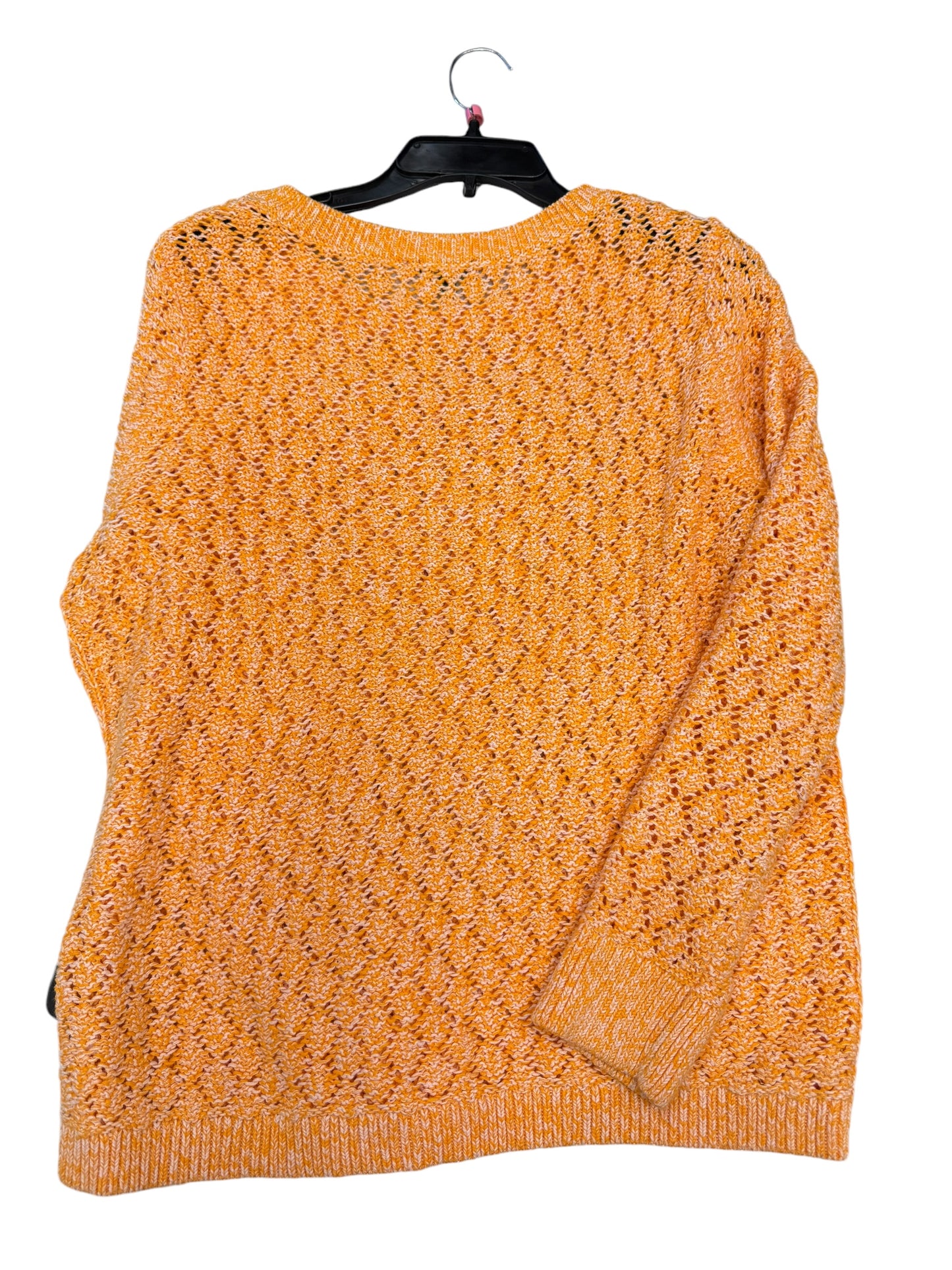 Sweater By Talbots In Orange, Size: L