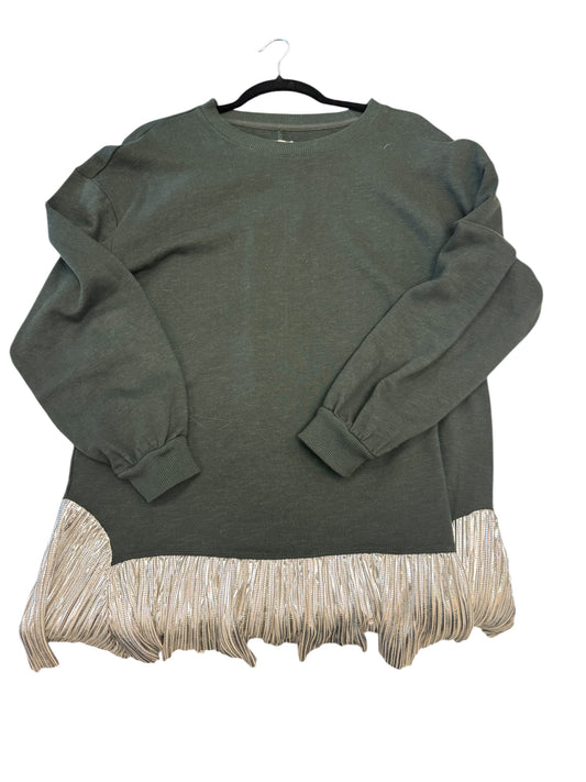 Top Long Sleeve By Pilcro In Green, Size: M