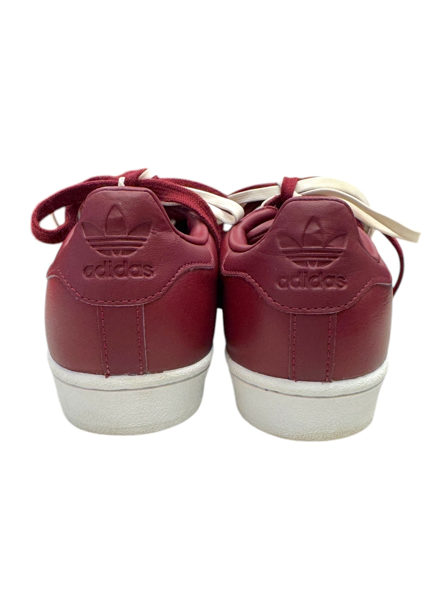 Shoes Sneakers By Adidas In Maroon, Size: 6.5