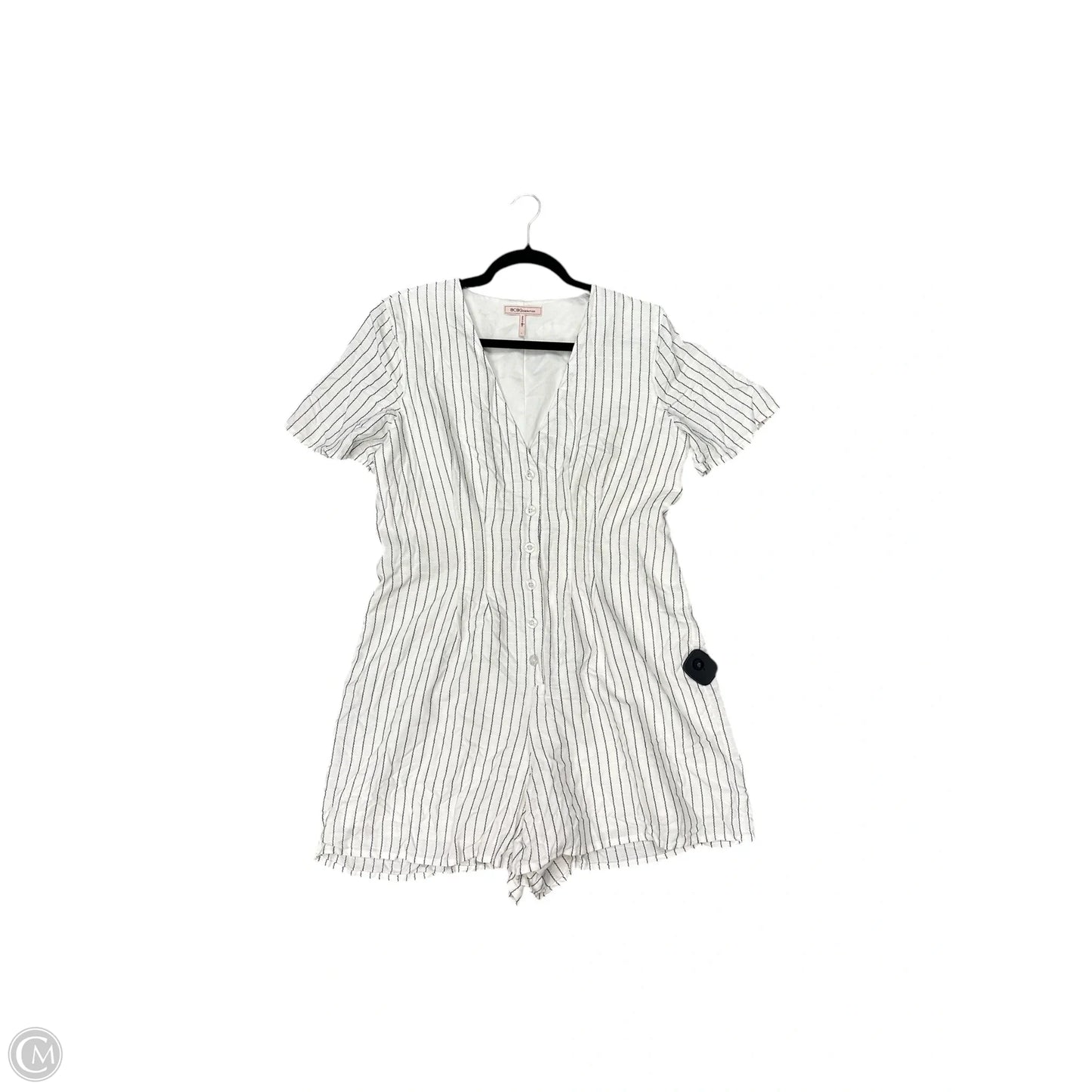 Romper By Bcbg In Striped Pattern, Size: 10