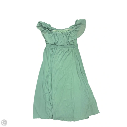 Dress Party Long By Clothes Mentor In Green, Size: 22