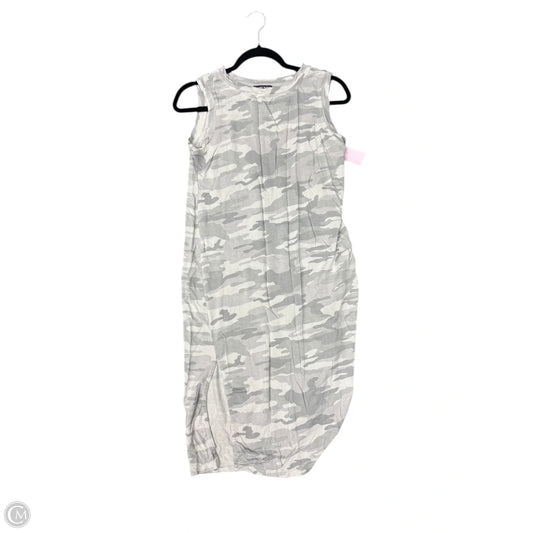 Dress Casual Midi By Hilary Radley In Grey, Size: 4