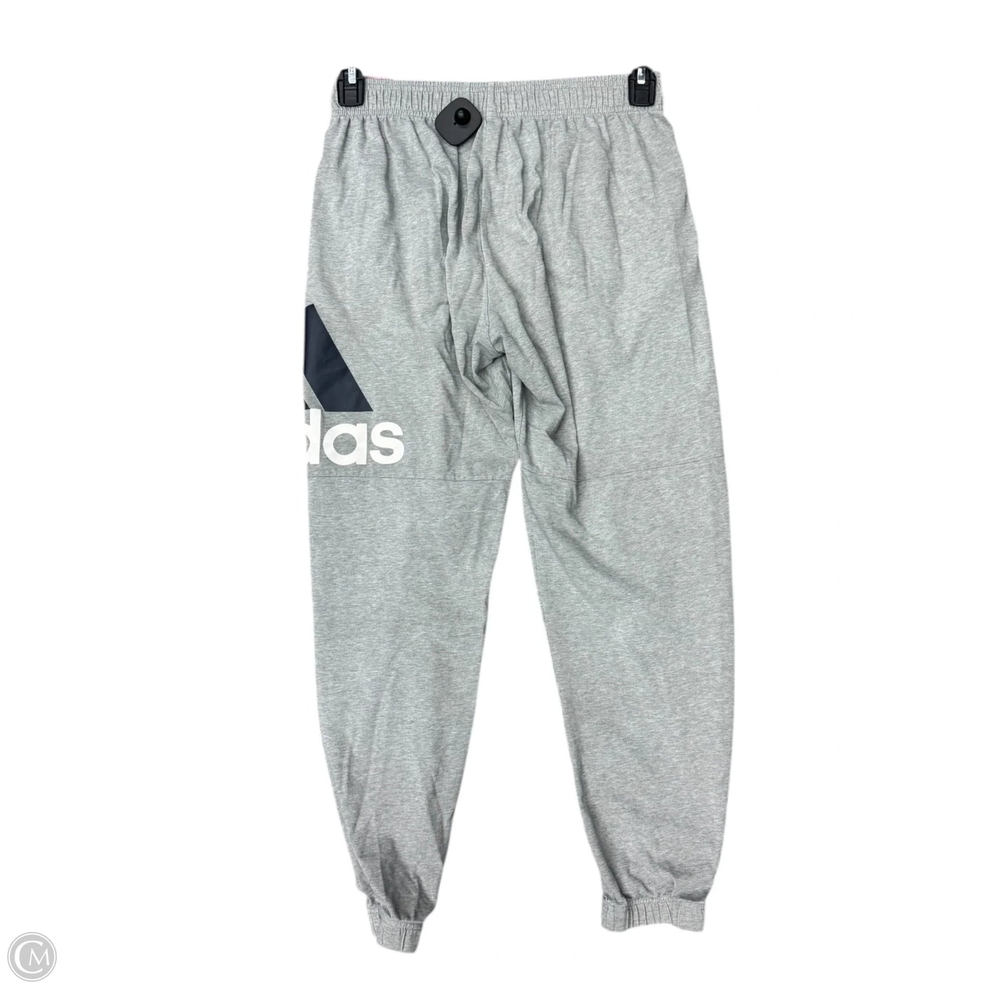 Athletic Pants By Adidas In Grey, Size: M