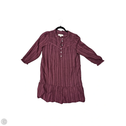 Tunic 3/4 Sleeve By Loft In Purple, Size: Lp