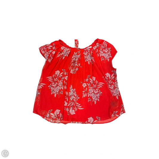 Top Short Sleeve By Cmc In Red, Size: 2x