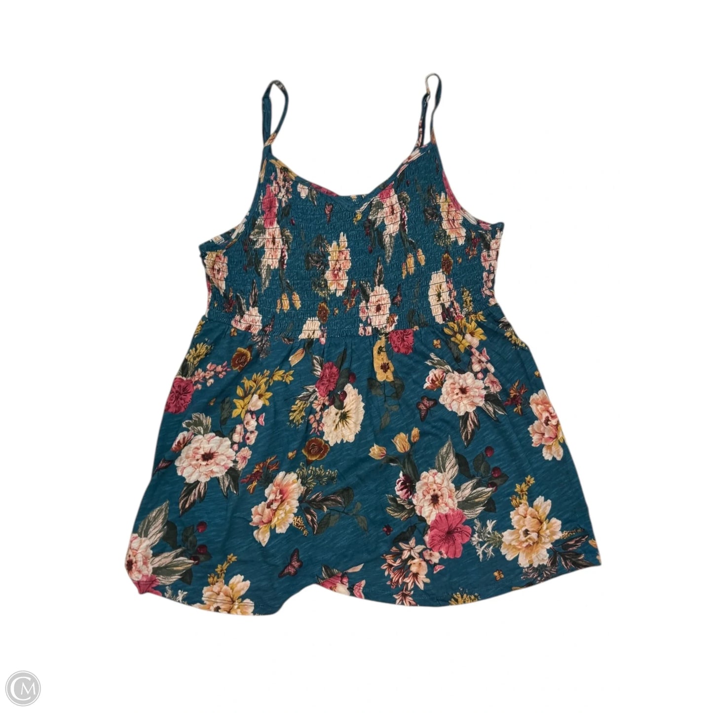 Top Sleeveless By Torrid In Teal, Size: L