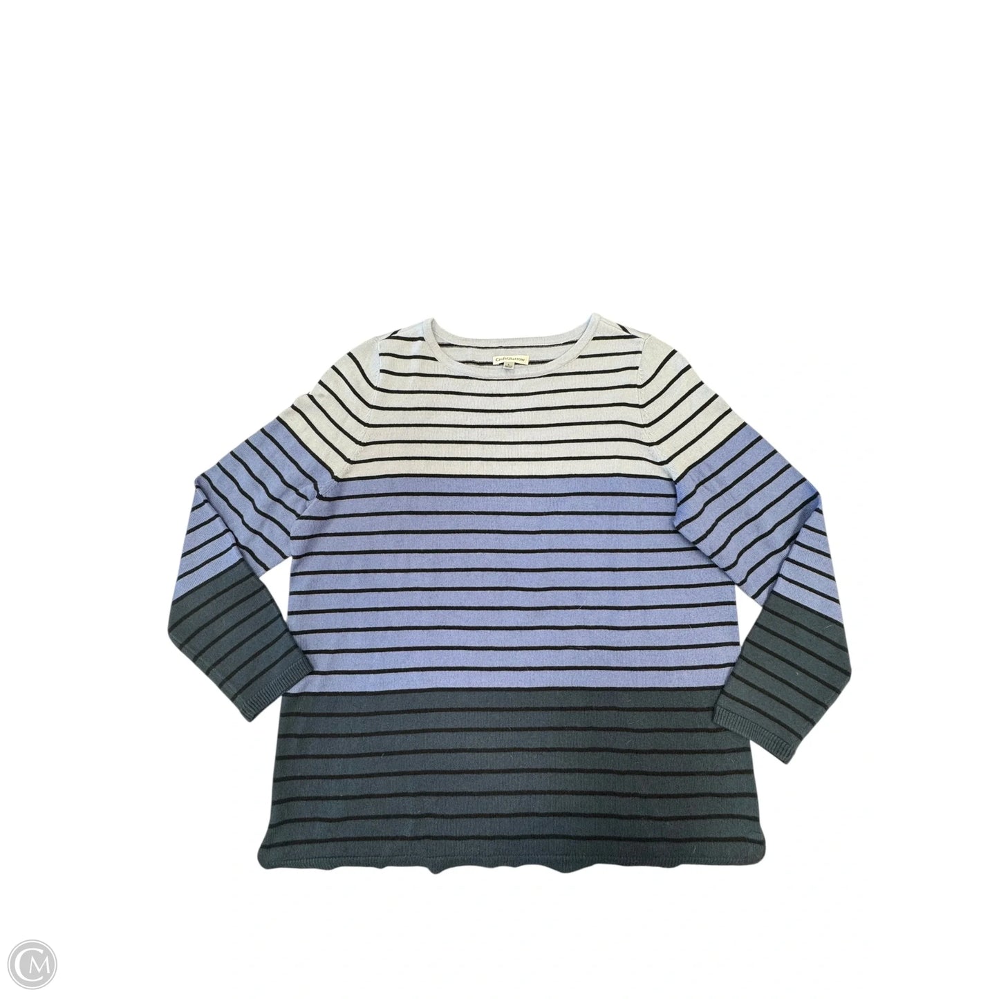 Sweater By Croft And Barrow In Blue, Size: L