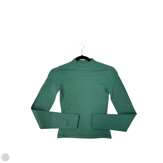 Top Long Sleeve By Babaton In Green, Size: Xs