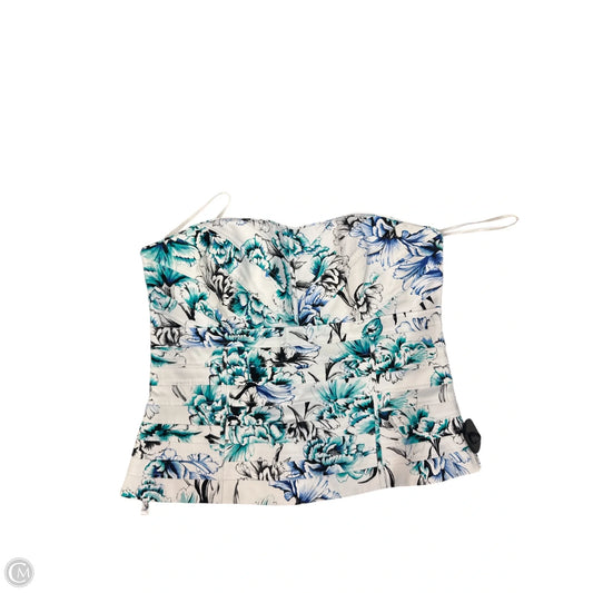 Top Sleeveless By White House Black Market In Blue & White, Size: Xl