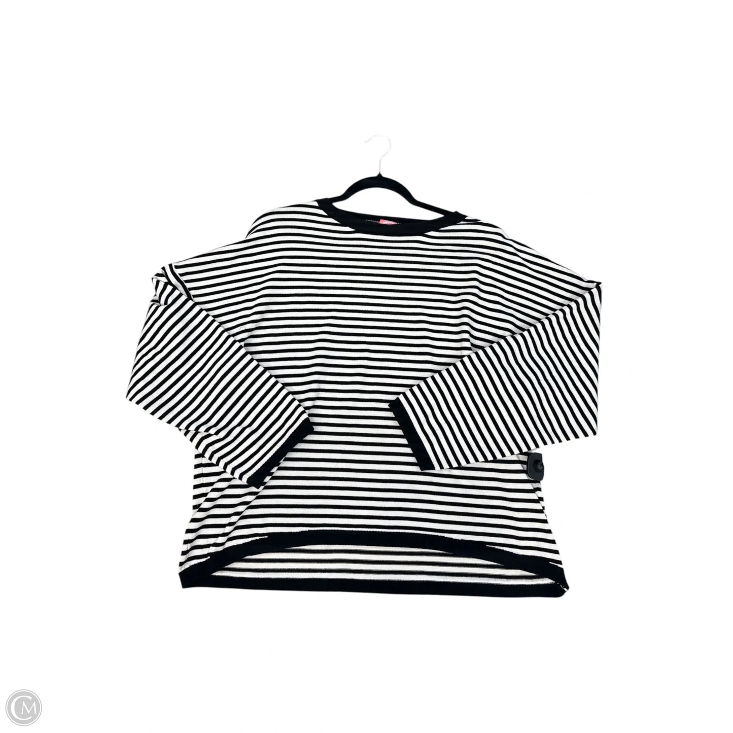 Top Long Sleeve By Clothes Mentor In Black & White, Size: Xl