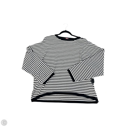 Top Long Sleeve By Clothes Mentor In Black & White, Size: Xl