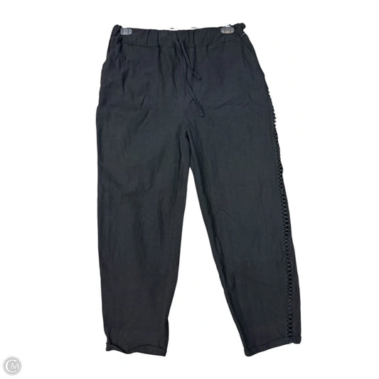 Pants Linen By Clothes Mentor In Black, Size: 14