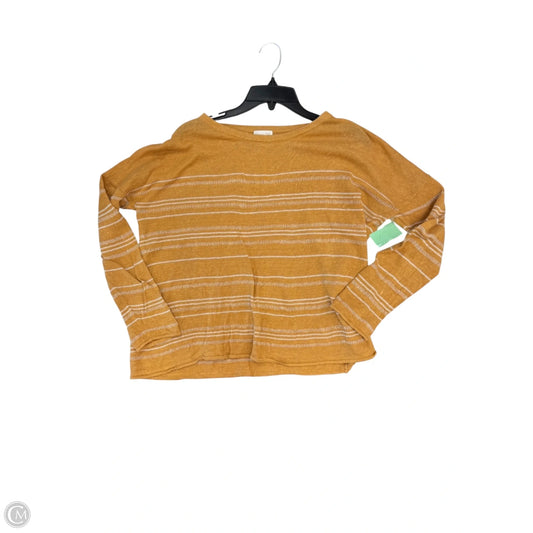 Top Long Sleeve By Garnet Hill In Yellow, Size: M