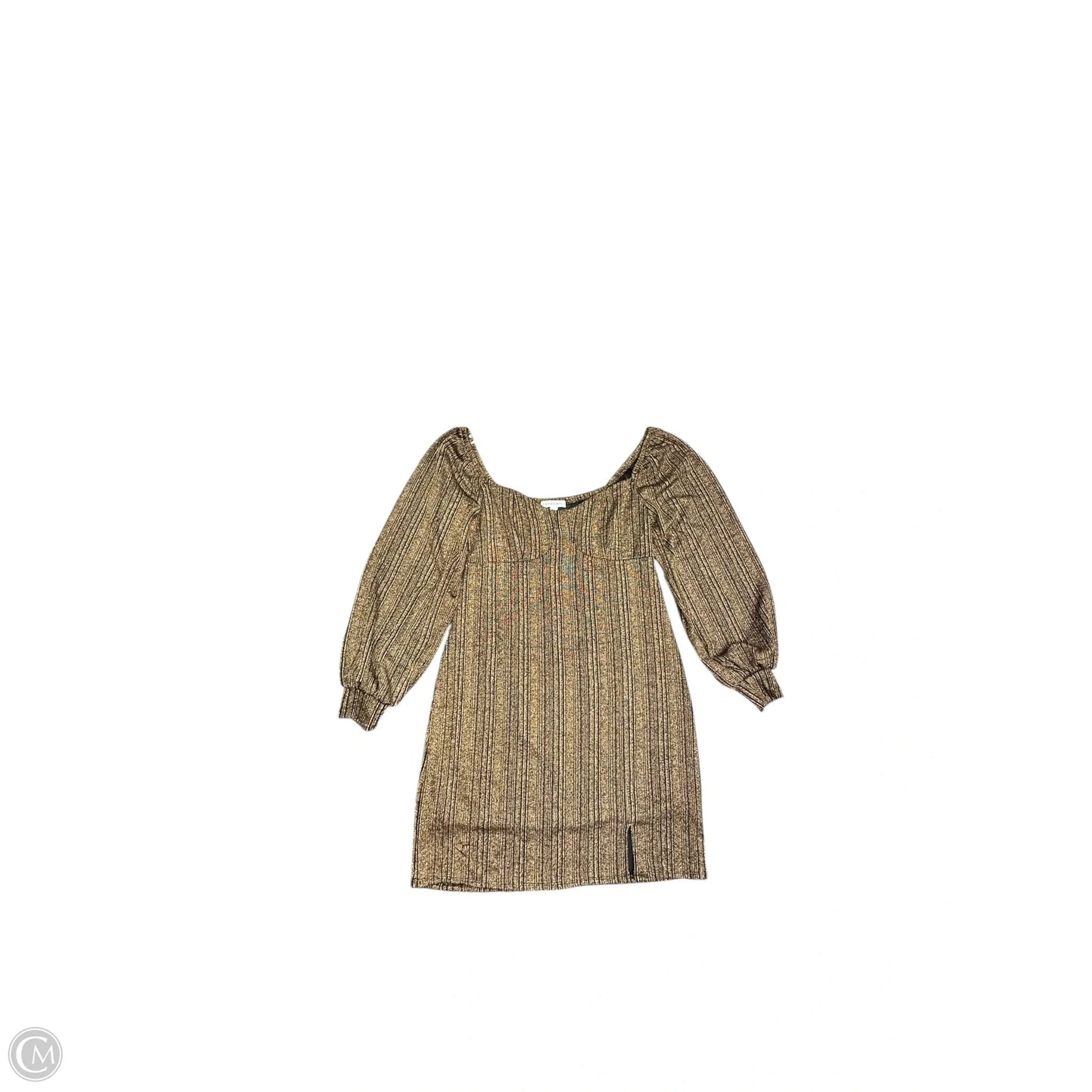 Dress Casual Short By Clothes Mentor In Gold, Size: 10