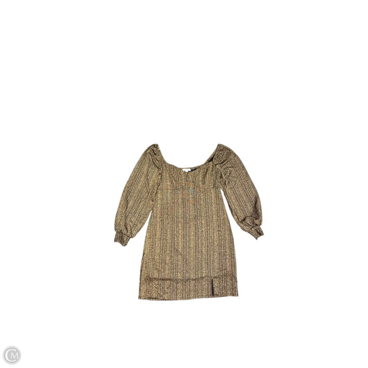 Dress Casual Short By Clothes Mentor In Gold, Size: 10