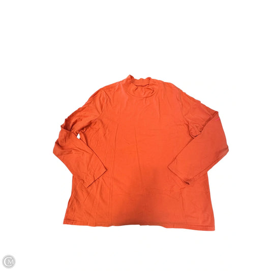 Top Long Sleeve By Erika And Co In Orange, Size: 1x