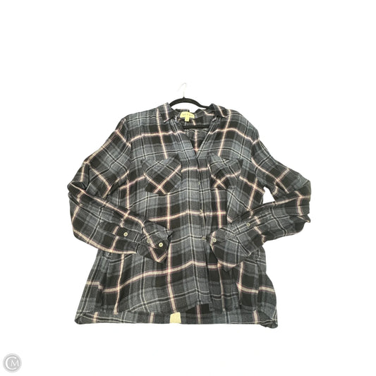 Top Long Sleeve By Cloth & Stone In Navy, Size: M