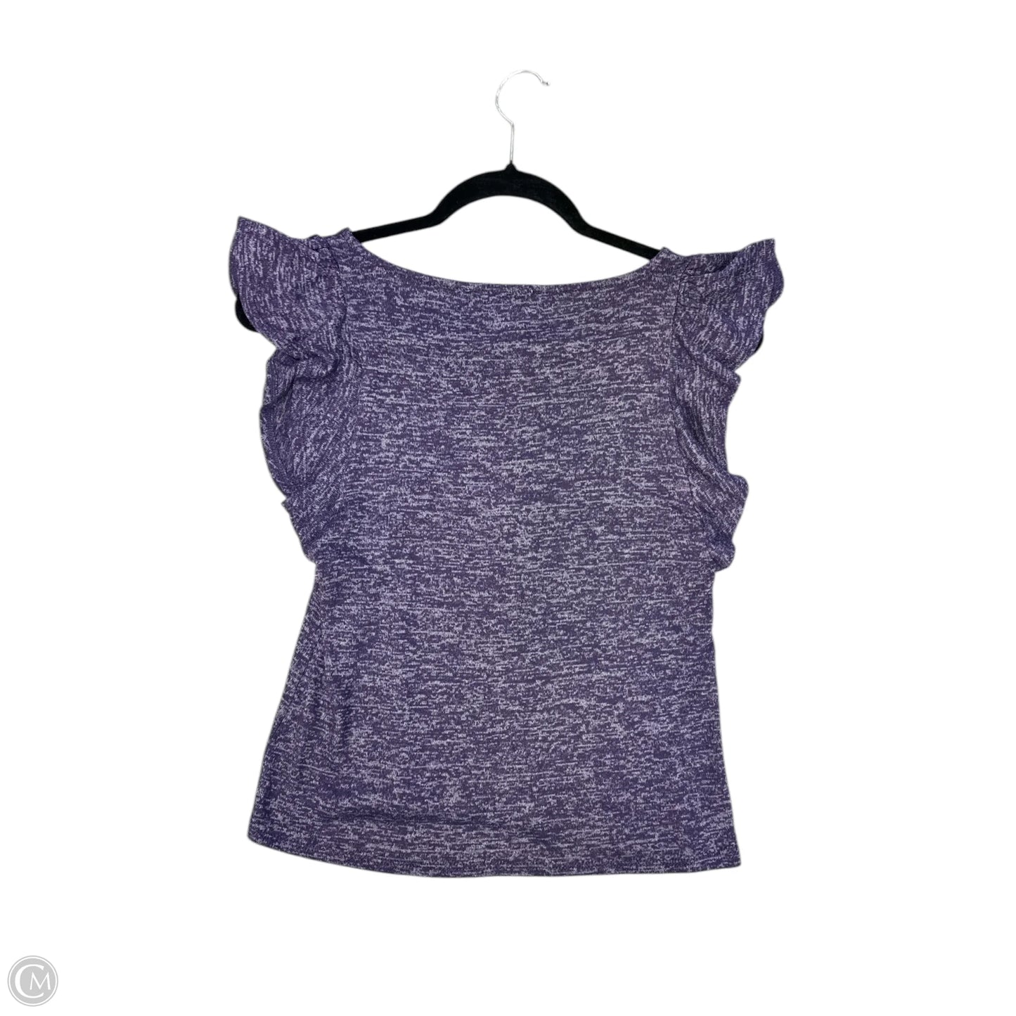 Top Short Sleeve By White House Black Market In Purple, Size: Xs
