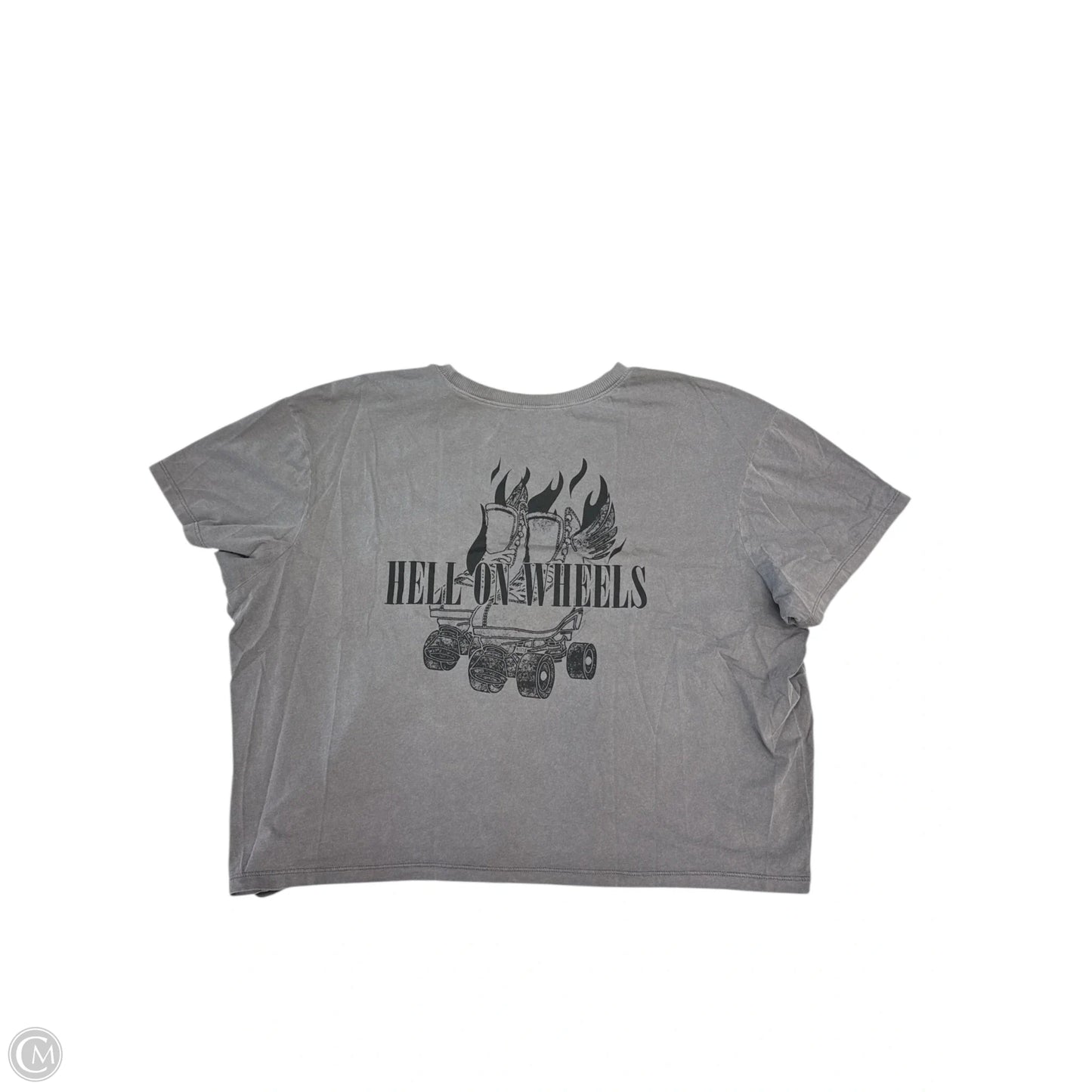 Top Short Sleeve By Torrid In Grey, Size: 2x