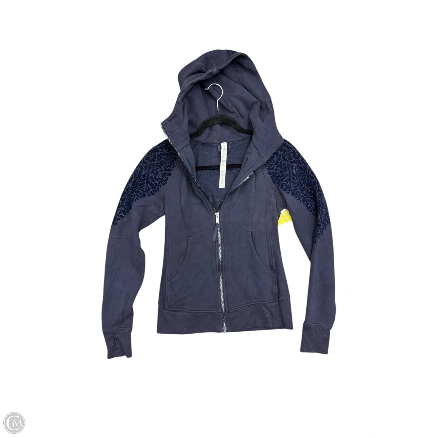 Athletic Sweatshirt Hoodie By Lululemon In Navy, Size: 4