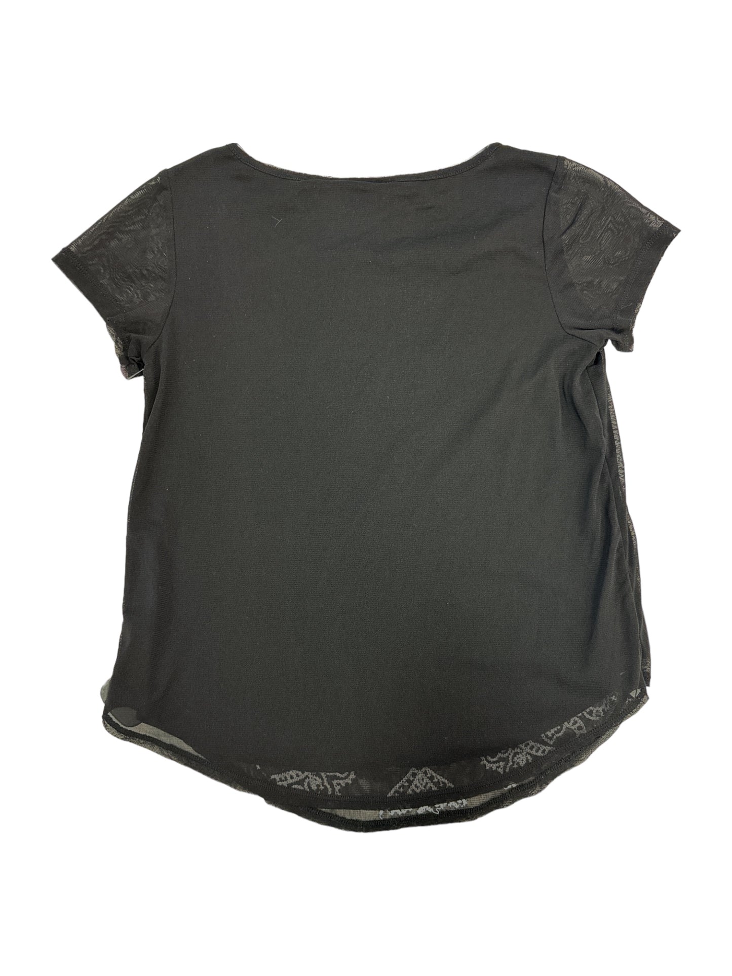 Black Top Short Sleeve Inc, Size Xs