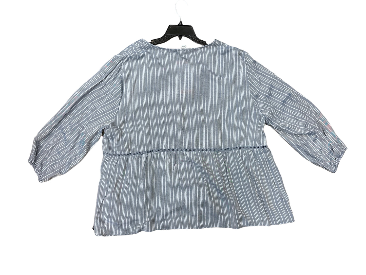 Blue Blouse Long Sleeve Fever, Size Xxl