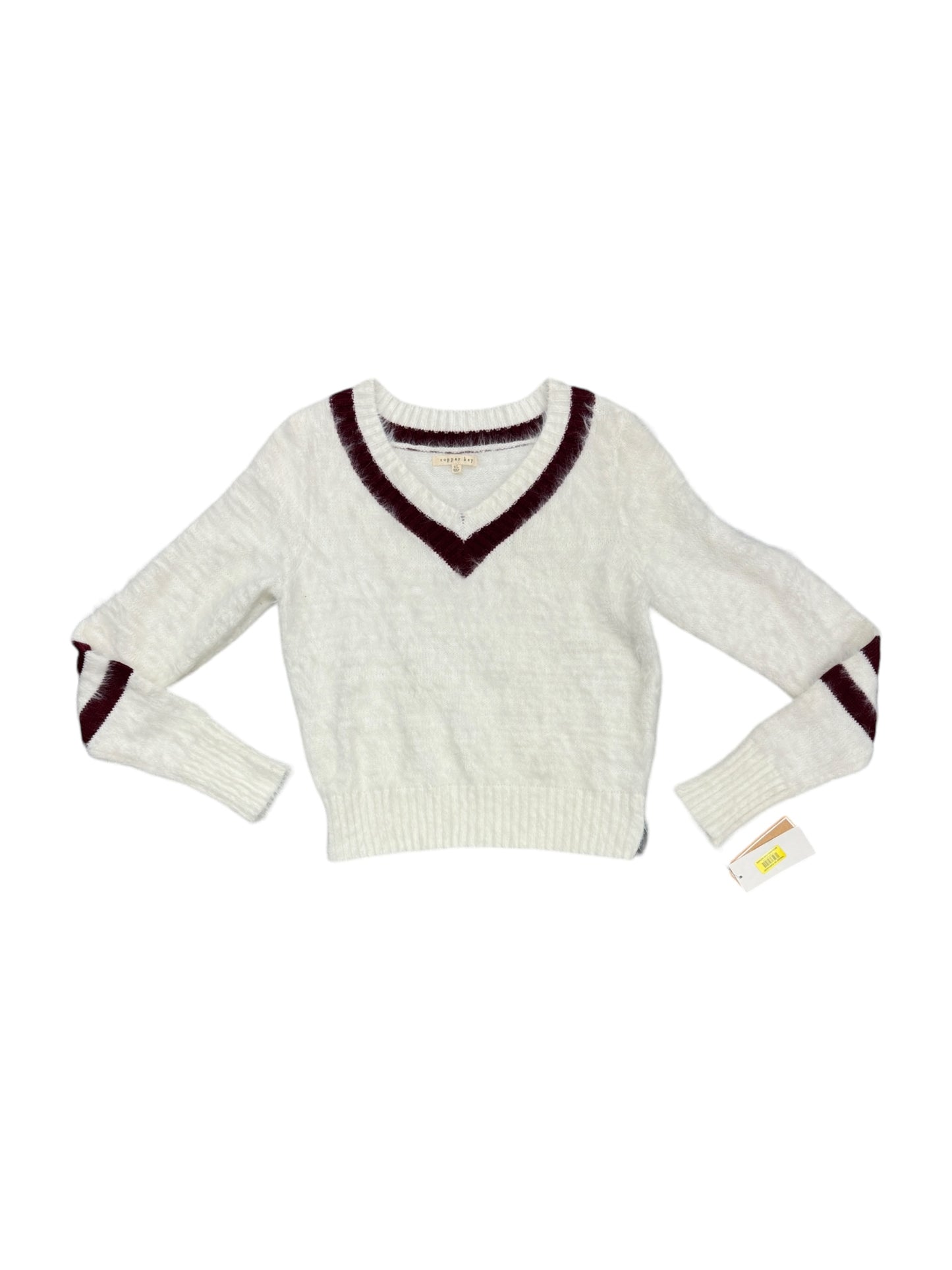 Sweater By Copper Key In White, Size: Xl