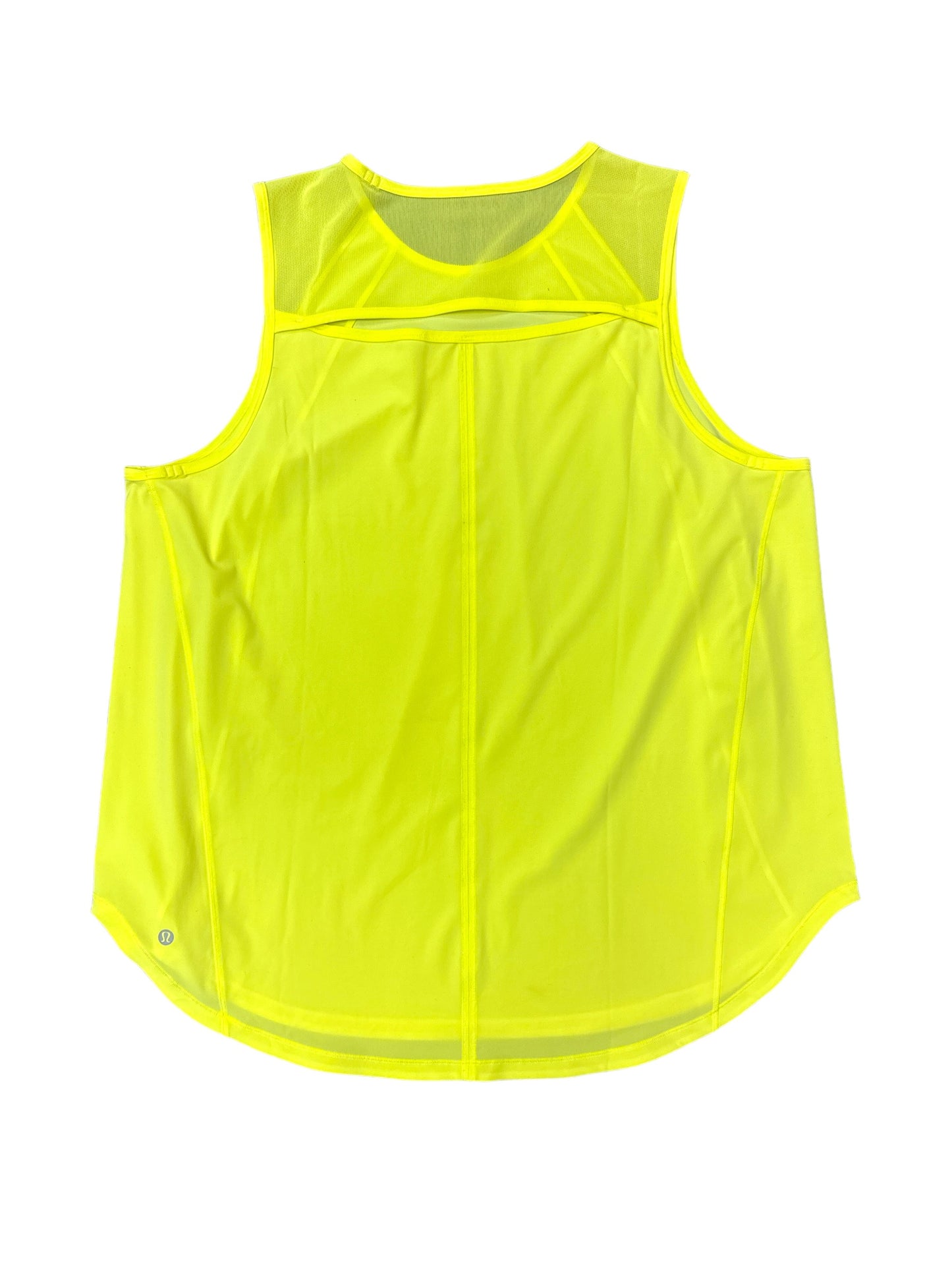 Athletic Tank Top By Lululemon In Yellow, Size: 2x