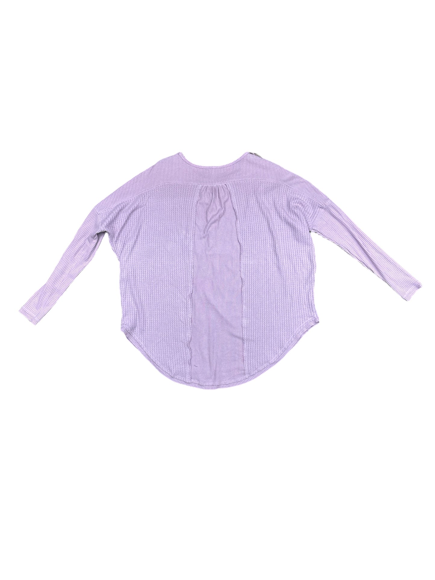 Top Long Sleeve By Free People In Purple, Size: Xs