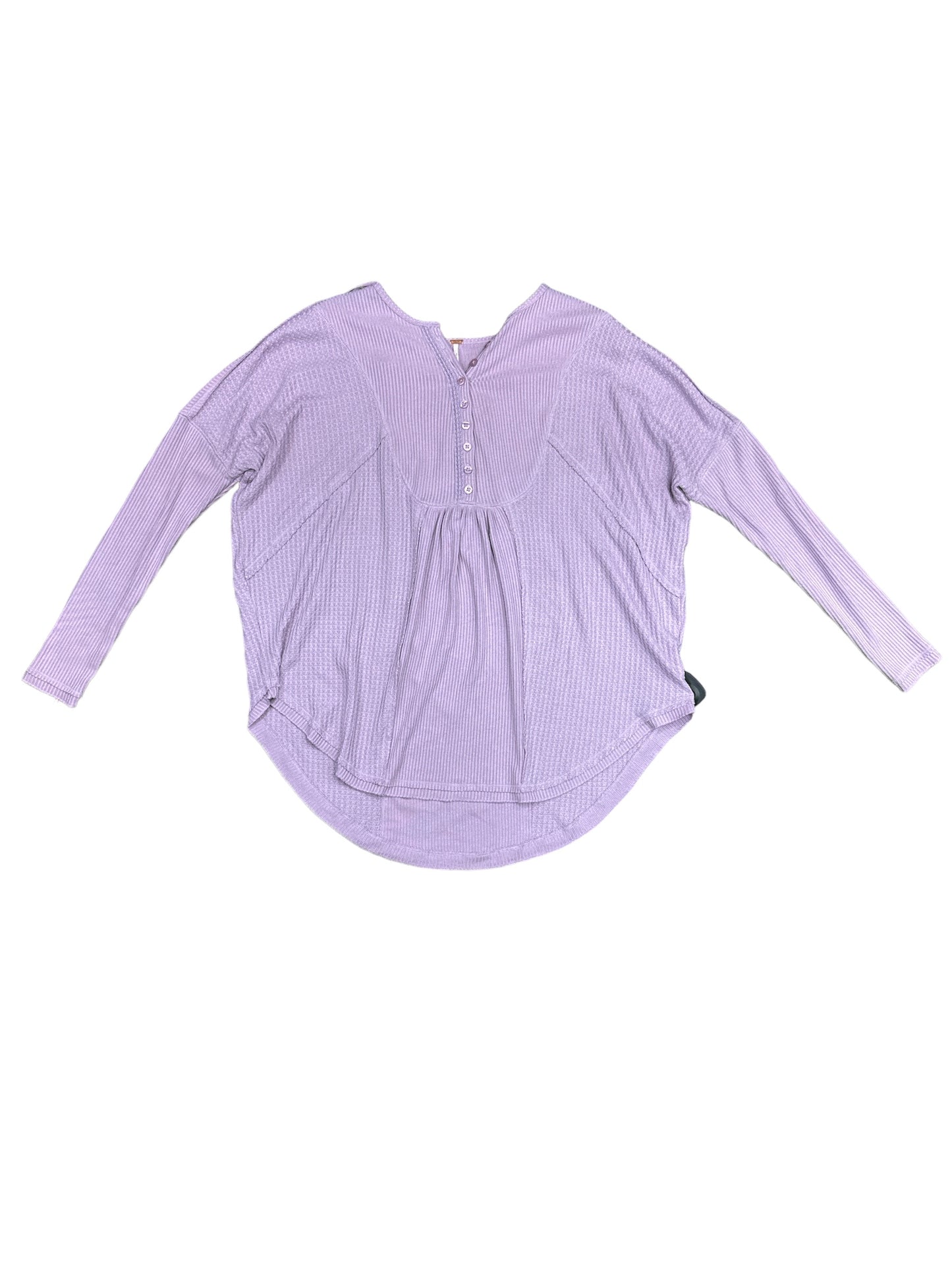 Top Long Sleeve By Free People In Purple, Size: Xs