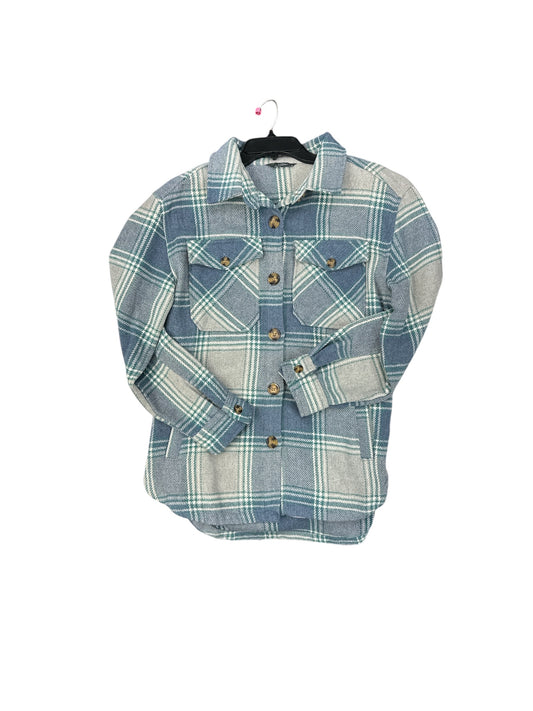 Jacket Shirt By Members Mark In Blue, Size: S