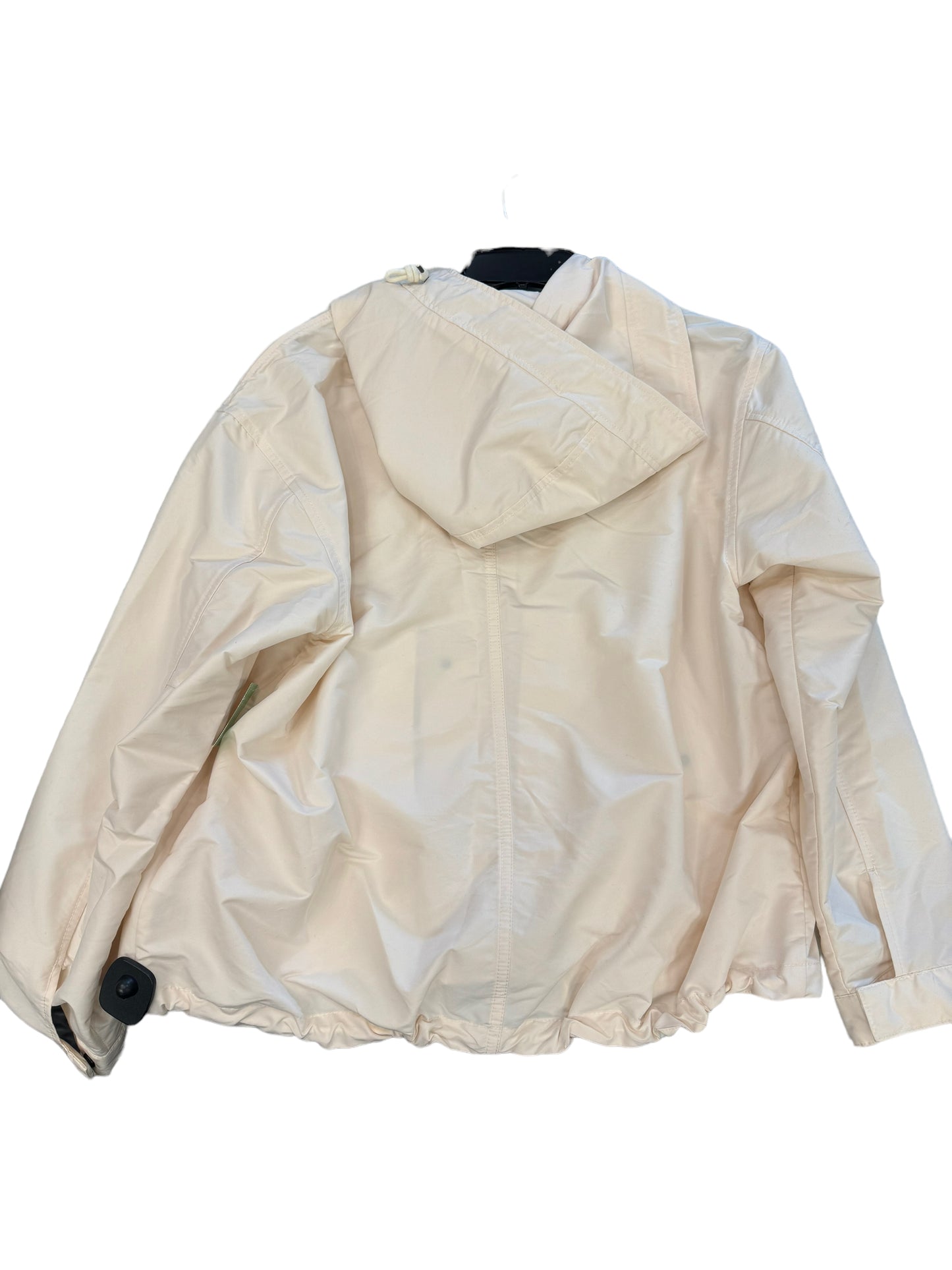 Jacket Windbreaker By Everlane In Cream, Size: L