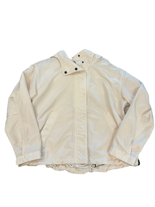 Jacket Windbreaker By Everlane In Cream, Size: L