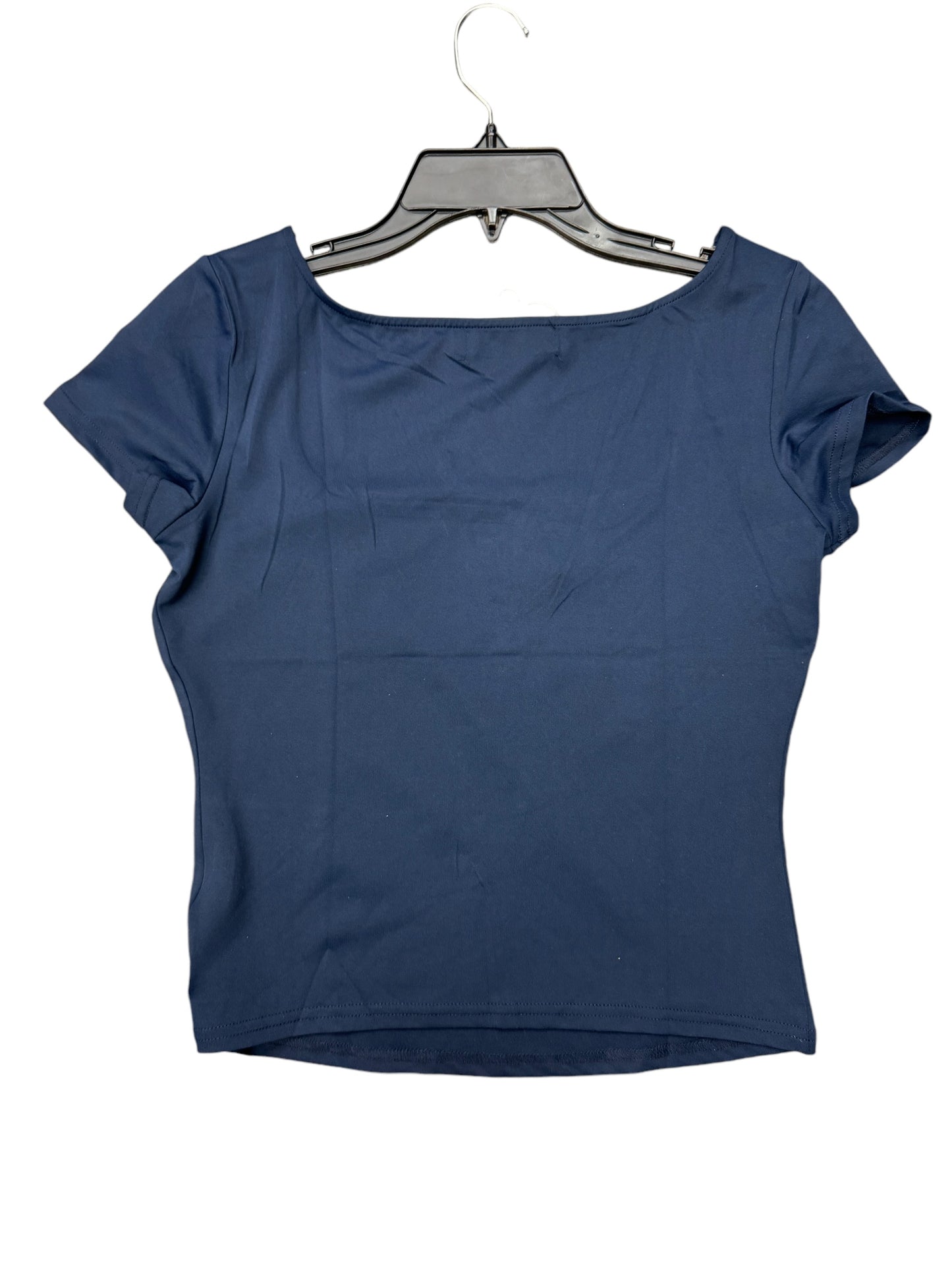 Top Short Sleeve By Clothes Mentor In Navy, Size: M