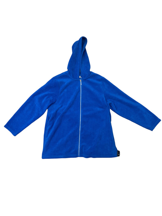 Athletic Fleece By Quaker Factory In Blue, Size: 1x