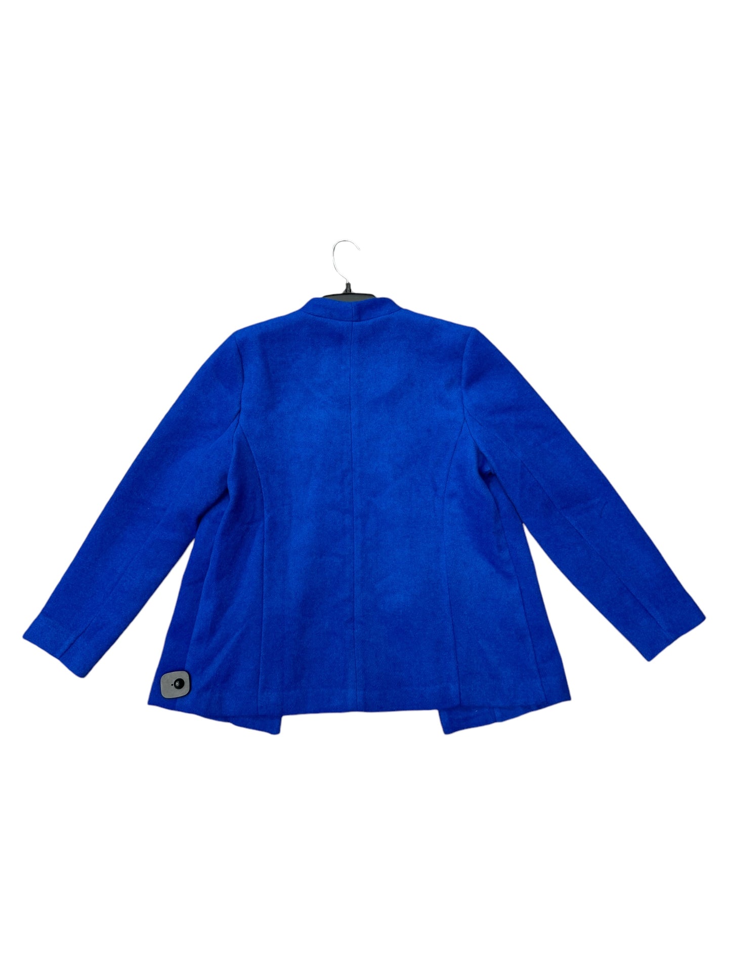 Jacket Fleece By Liz Claiborne In Blue, Size: M