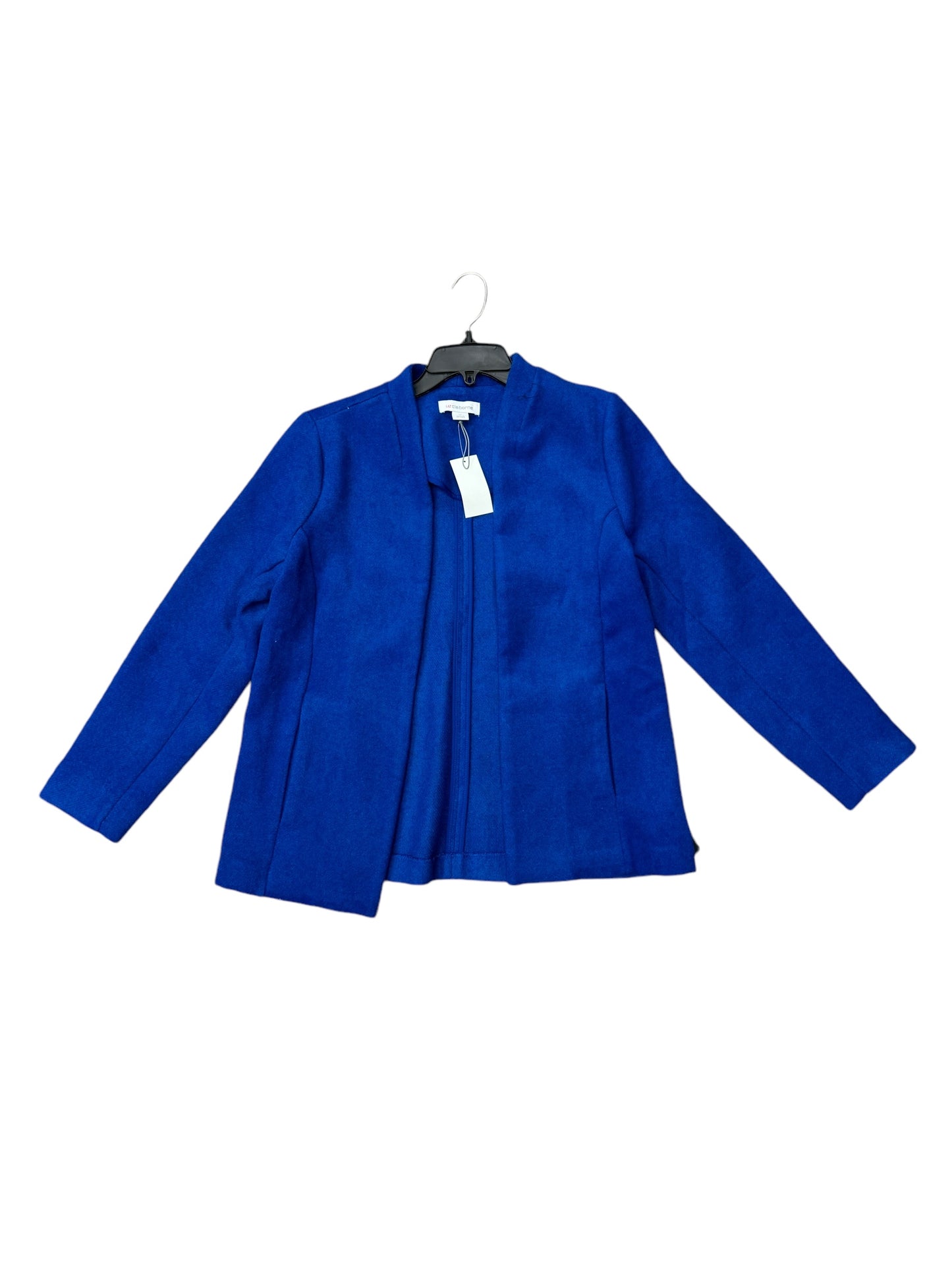 Jacket Fleece By Liz Claiborne In Blue, Size: M