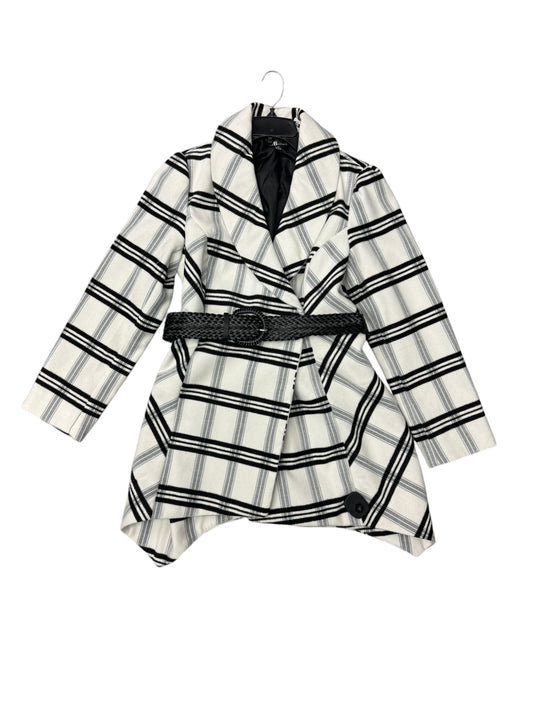 Jacket Fleece By Ab Studio In Black & White, Size: L