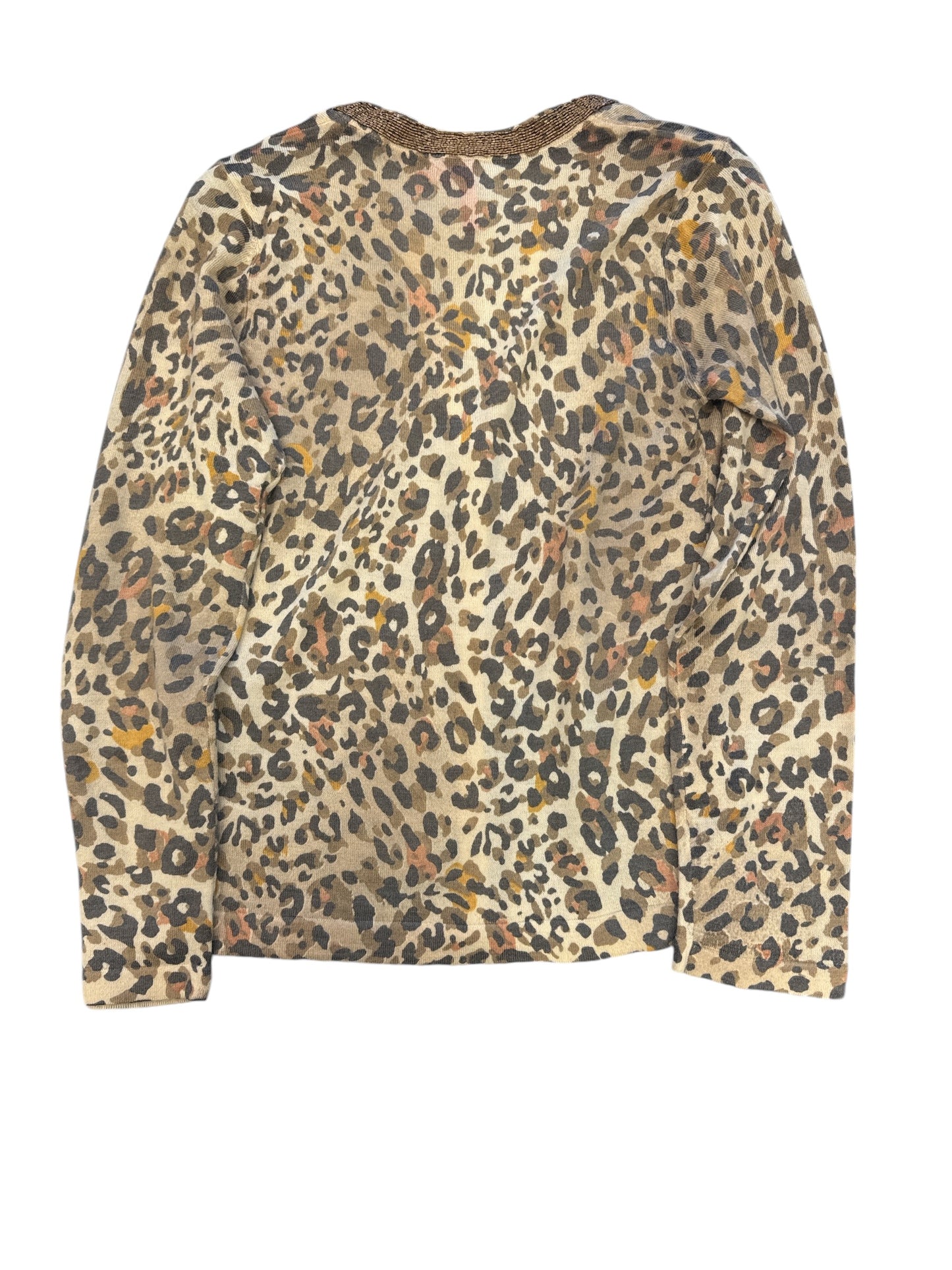 Cardigan By Charlotte In Animal Print, Size: L