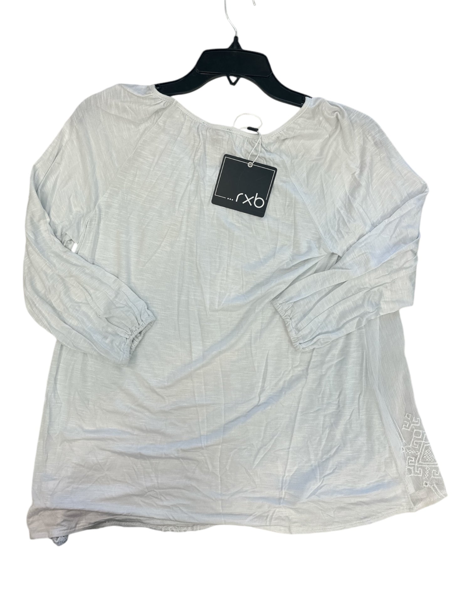 Top 3/4 Sleeve By Rxb In White, Size: S