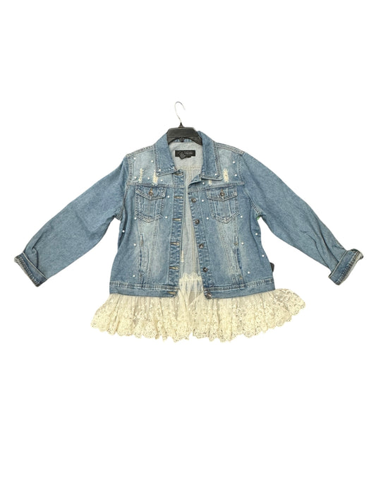 Jacket Denim By Live A Little In Blue Denim, Size: Xl